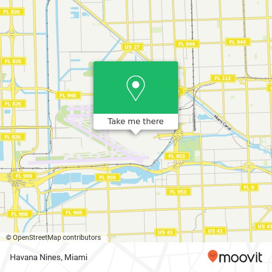 Mapa de Havana Nines, Miami, FL 33122