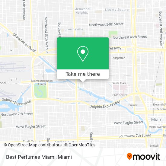 Best Perfumes Miami map