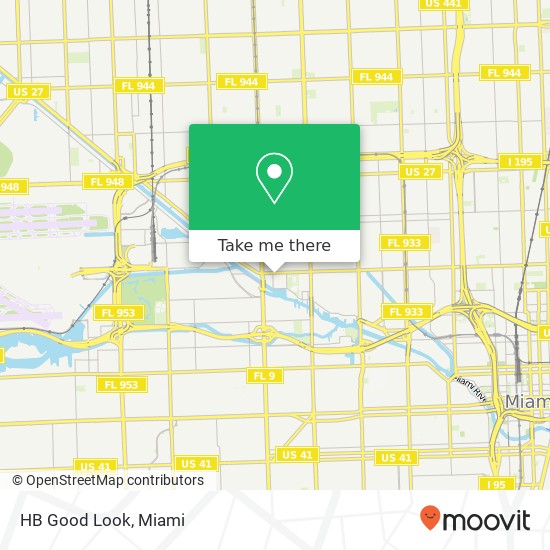 Mapa de HB Good Look, 2494 NW 20th St Miami, FL 33142