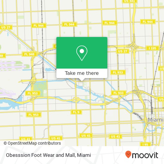 Obesssion Foot Wear and Mall, 2416 NW 20th St Miami, FL 33142 map