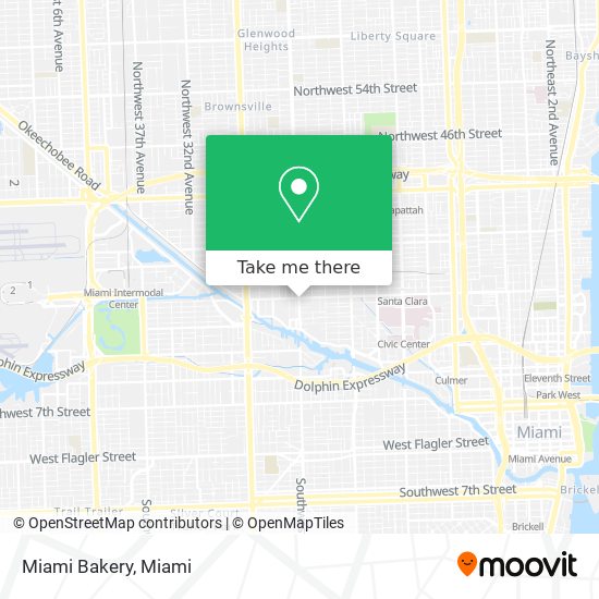 Miami Bakery map