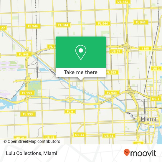 Mapa de Lulu Collections, 2263 NW 20th St Miami, FL 33142