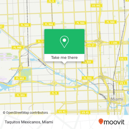 Mapa de Taquitos Mexicanos, 2200 NW 22nd Ave Miami, FL 33142