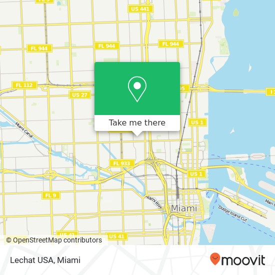 Mapa de Lechat USA, 829 NW 21st St Miami, FL 33127