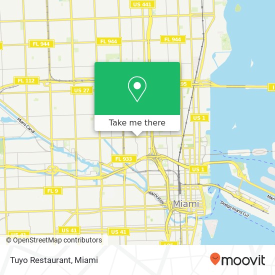 Mapa de Tuyo Restaurant, 950 NW 20th St Miami, FL 33127
