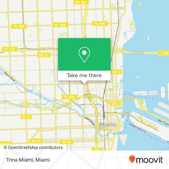 Mapa de Trina Miami, 1951 NW 7th Ave Miami, FL 33136