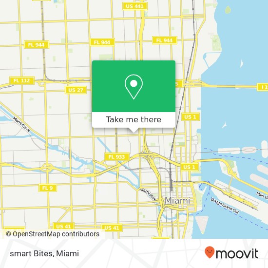 Mapa de smart Bites, 791 NW 20th St Miami, FL 33127