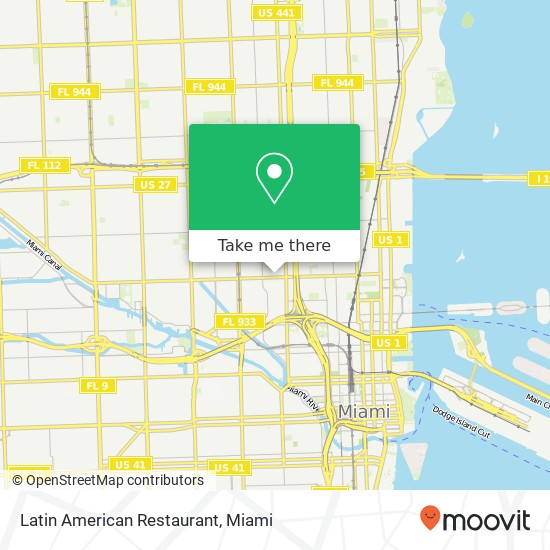 Mapa de Latin American Restaurant, 791 NW 20th St Miami, FL 33127