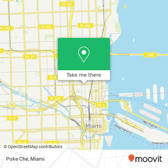 Mapa de Poke Che, 2000 NW 2nd Ave Miami, FL 33127