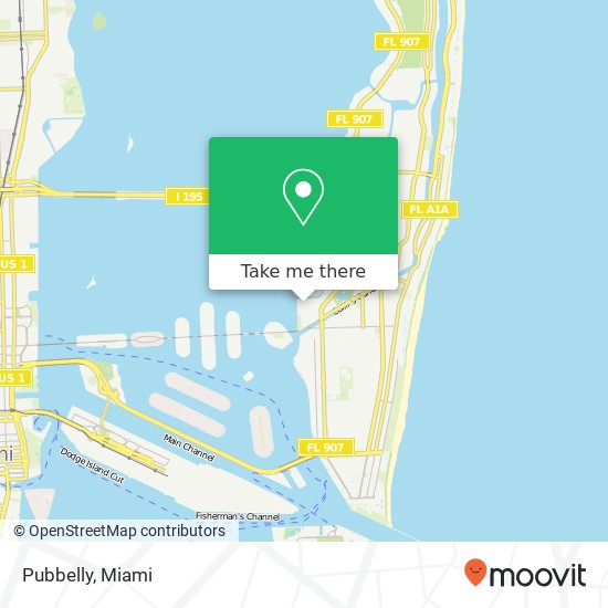 Mapa de Pubbelly, 1418 20th St Miami Beach, FL 33139