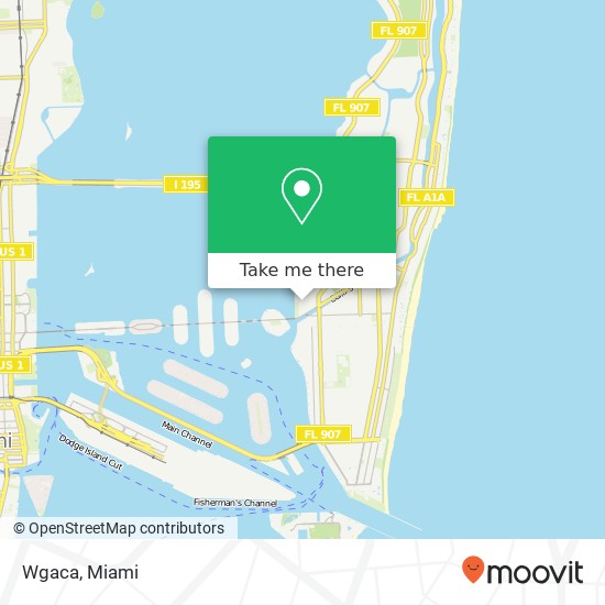 Mapa de Wgaca, 1800 Bay Rd Miami Beach, FL 33139