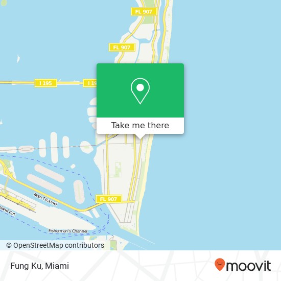 Mapa de Fung Ku, 1720 Collins Ave Miami Beach, FL 33139