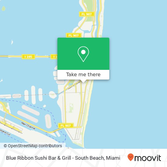 Blue Ribbon Sushi Bar & Grill - South Beach, 336 21st St Miami Beach, FL 33139 map