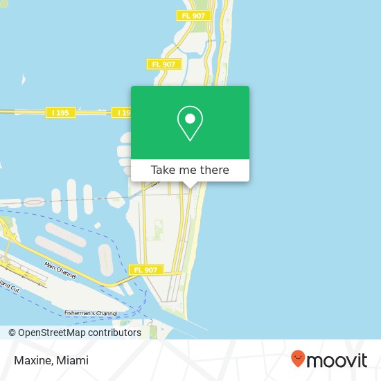 Mapa de Maxine, 1756 Collins Ave Miami Beach, FL 33139