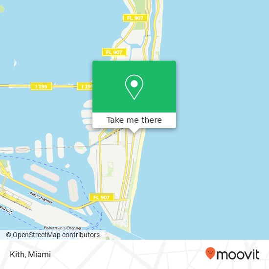 Mapa de Kith, 1931 Collins Ave Miami Beach, FL 33139