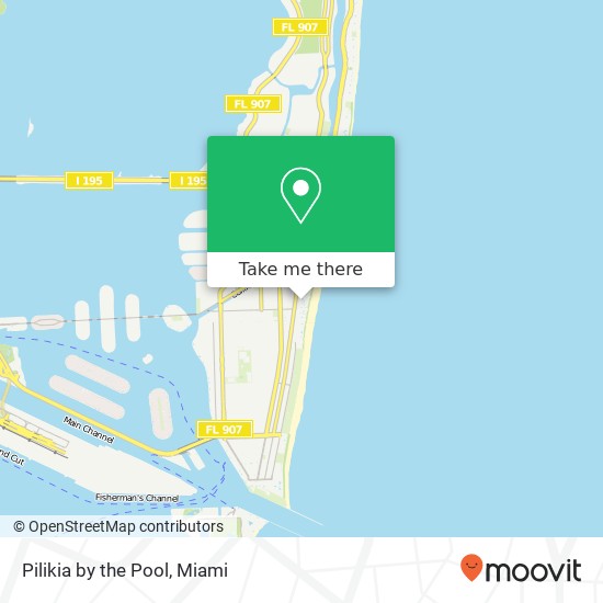 Mapa de Pilikia by the Pool, 1751 Collins Ave Miami Beach, FL 33139