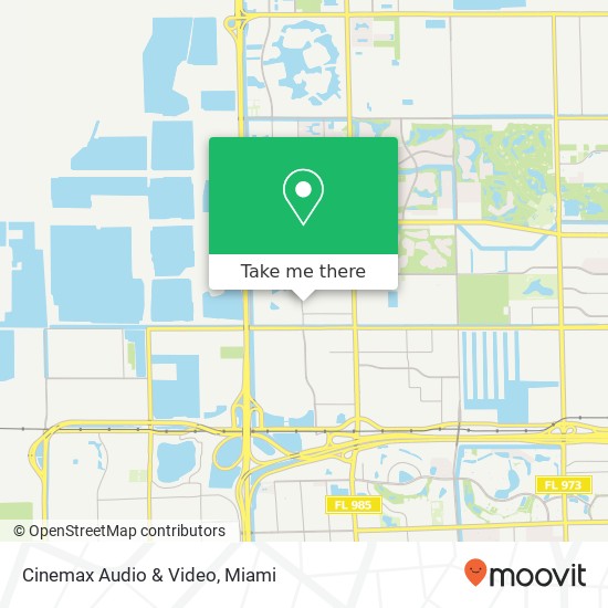 Mapa de Cinemax Audio & Video, 2855 NW 112th Ave Miami, FL 33172