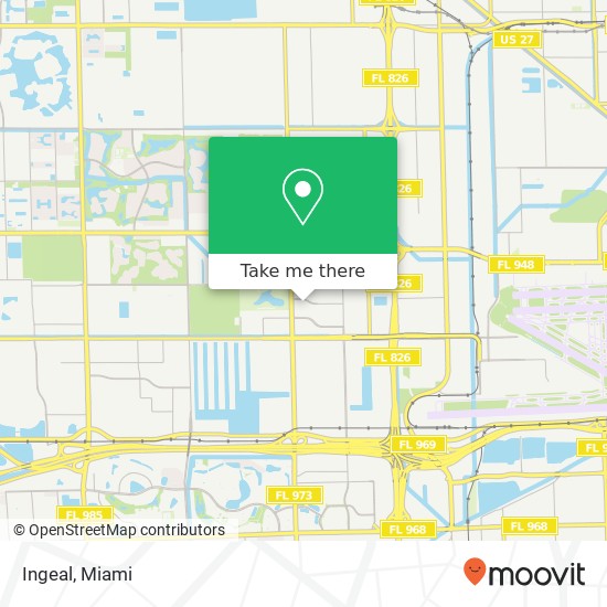 Mapa de Ingeal, 8600 NW 30th Ter Doral, FL 33122