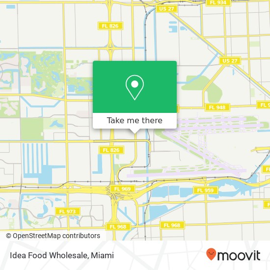 Mapa de Idea Food Wholesale, 2634 NW 72nd Ave Miami, FL 33122