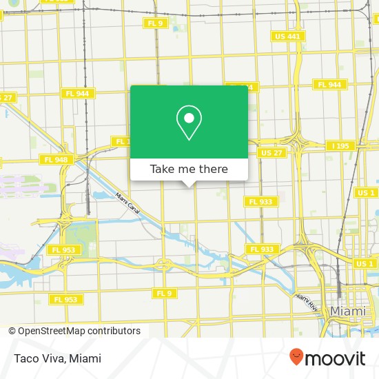 Mapa de Taco Viva, 2258 NW 28th St Miami, FL 33142