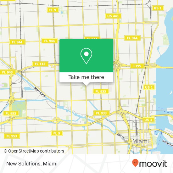 Mapa de New Solutions, 2711 NW 17th Ave Miami, FL 33142