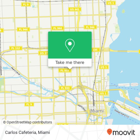 Mapa de Carlos Cafeteria, 1031 NW 23rd St Miami, FL 33127