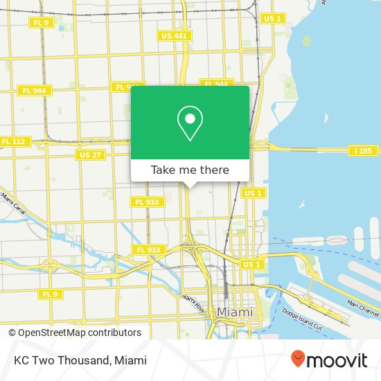 Mapa de KC Two Thousand, 578 NW 27th St Miami, FL 33127