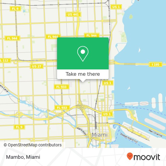 Mapa de Mambo, 2525 NW 5th Ave Miami, FL 33127