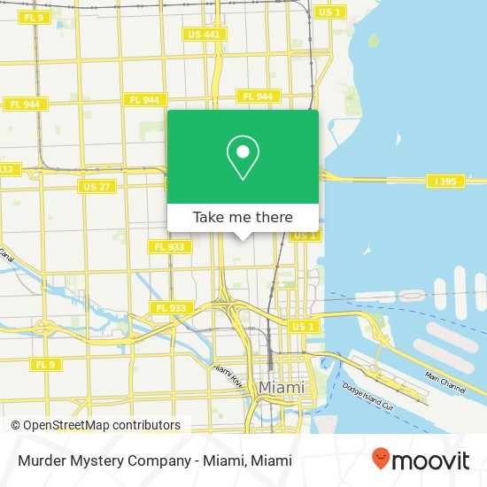 Mapa de Murder Mystery Company - Miami