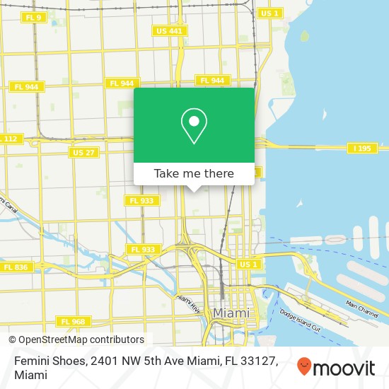 Femini Shoes, 2401 NW 5th Ave Miami, FL 33127 map