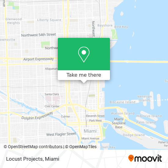 Locust Projects map