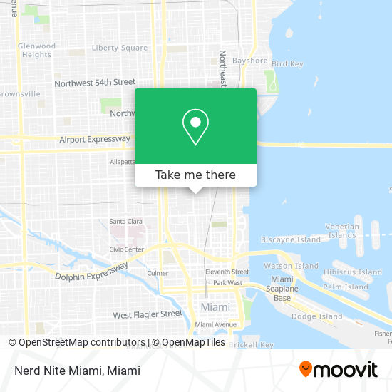 Nerd Nite Miami map