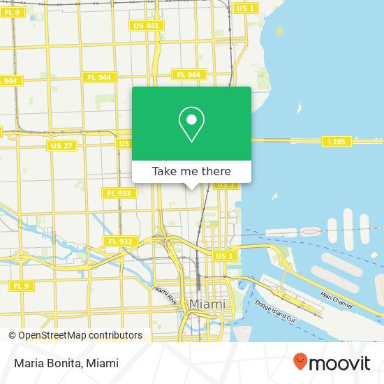 Mapa de Maria Bonita, 123 NW 23rd St Miami, FL 33127