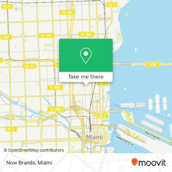 Mapa de Now Brands, 172 NW 24th St Miami, FL 33127