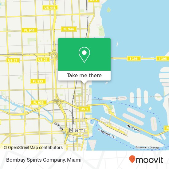 Mapa de Bombay Spirits Company