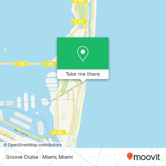 Groove Cruise - Miami map