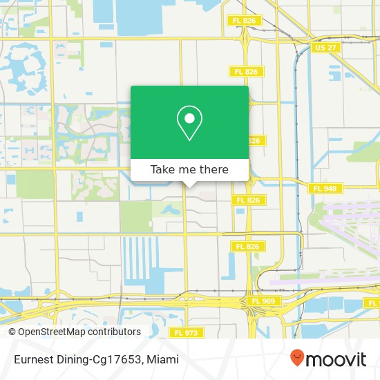 Mapa de Eurnest Dining-Cg17653, 3655 NW 87th Ave Doral, FL 33178