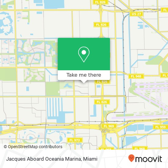 Mapa de Jacques Aboard Oceania Marina, 8300 NW 33rd St Doral, FL 33122