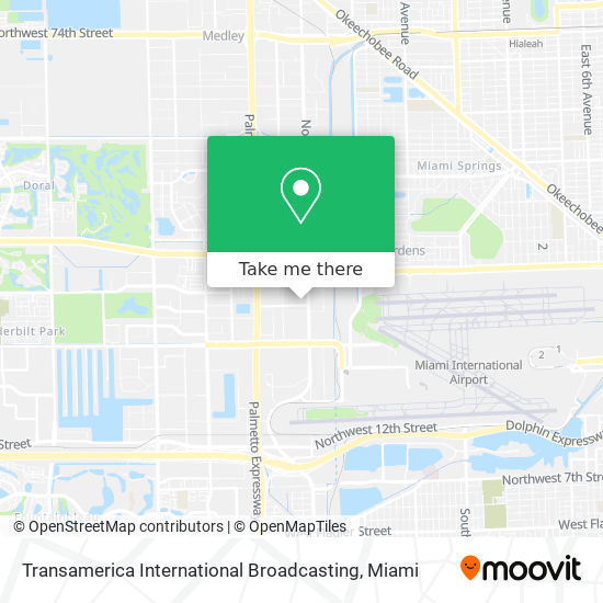Transamerica International Broadcasting map