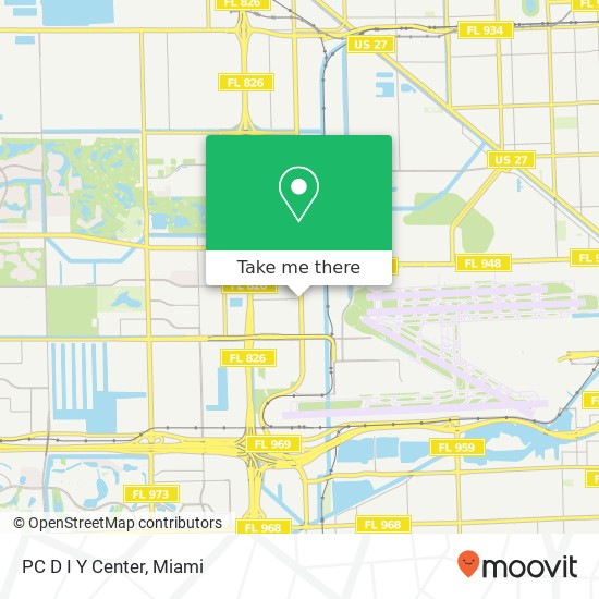 Mapa de PC D I Y Center, 7202 NW 31st St Miami, FL 33122