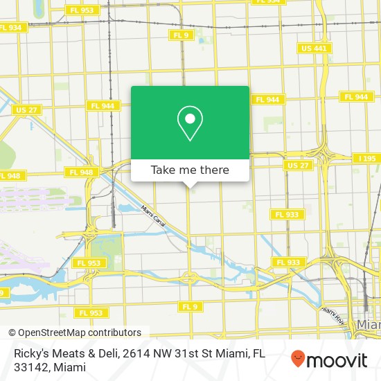 Ricky's Meats & Deli, 2614 NW 31st St Miami, FL 33142 map