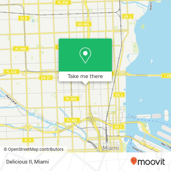 Mapa de Delicious II, 3034 NW 7th Ave Miami, FL 33127