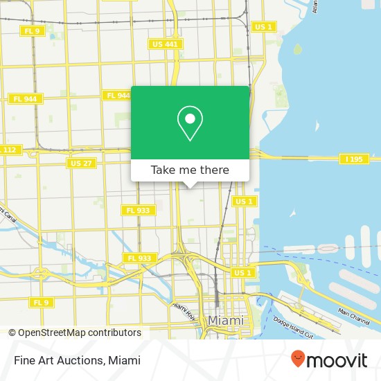 Mapa de Fine Art Auctions, 346 NW 29th St Miami, FL 33127