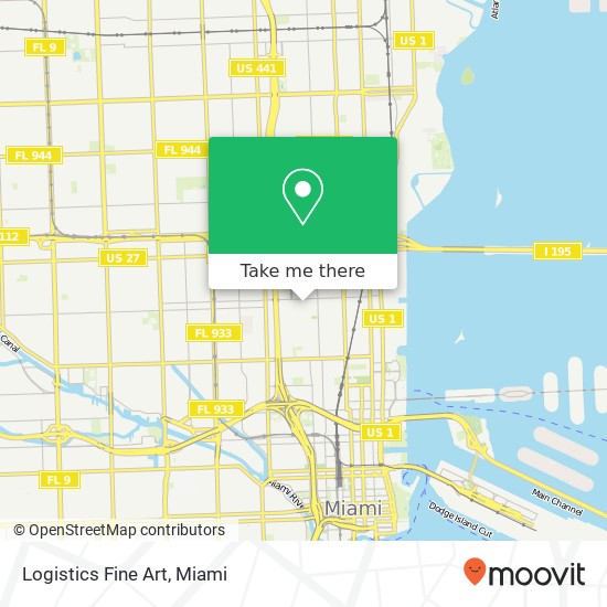 Mapa de Logistics Fine Art, 311 NW 28th St Miami, FL 33127