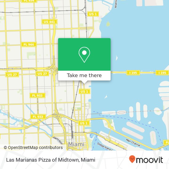 Las Marianas Pizza of Midtown, 2917 Biscayne Blvd Miami, FL 33137 map