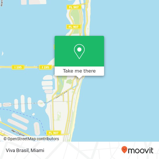 Mapa de Viva Brasil, 2735 Collins Ave Miami Beach, FL 33140
