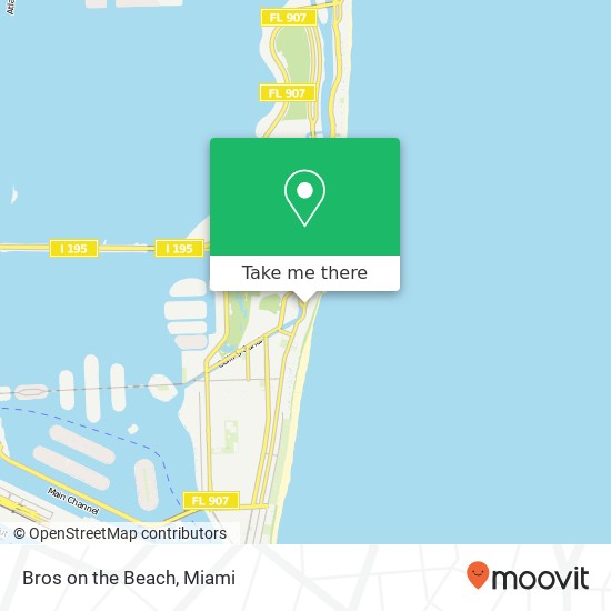 Bros on the Beach, 2603 Collins Ave Miami Beach, FL 33140 map