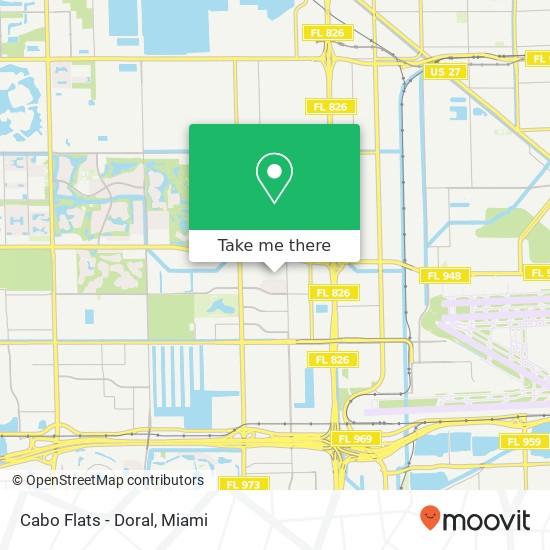 Mapa de Cabo Flats - Doral, Doral, FL 33166