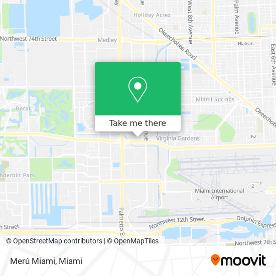 Merú Miami map