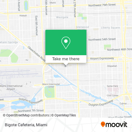 Bigote Cafeteria map